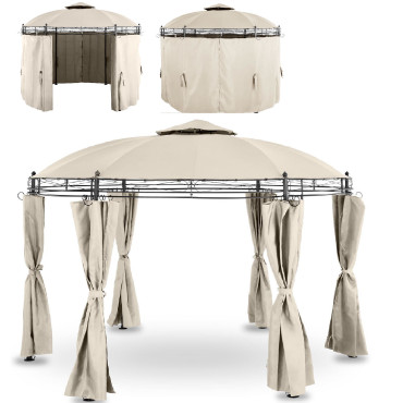 Dārza paviljons górana telts salocīts kārta ar sienām. 3,5 m krējums