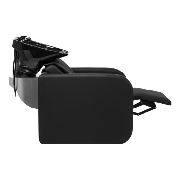 Gabbiano hairdressing wash unit Sylvia black — side view