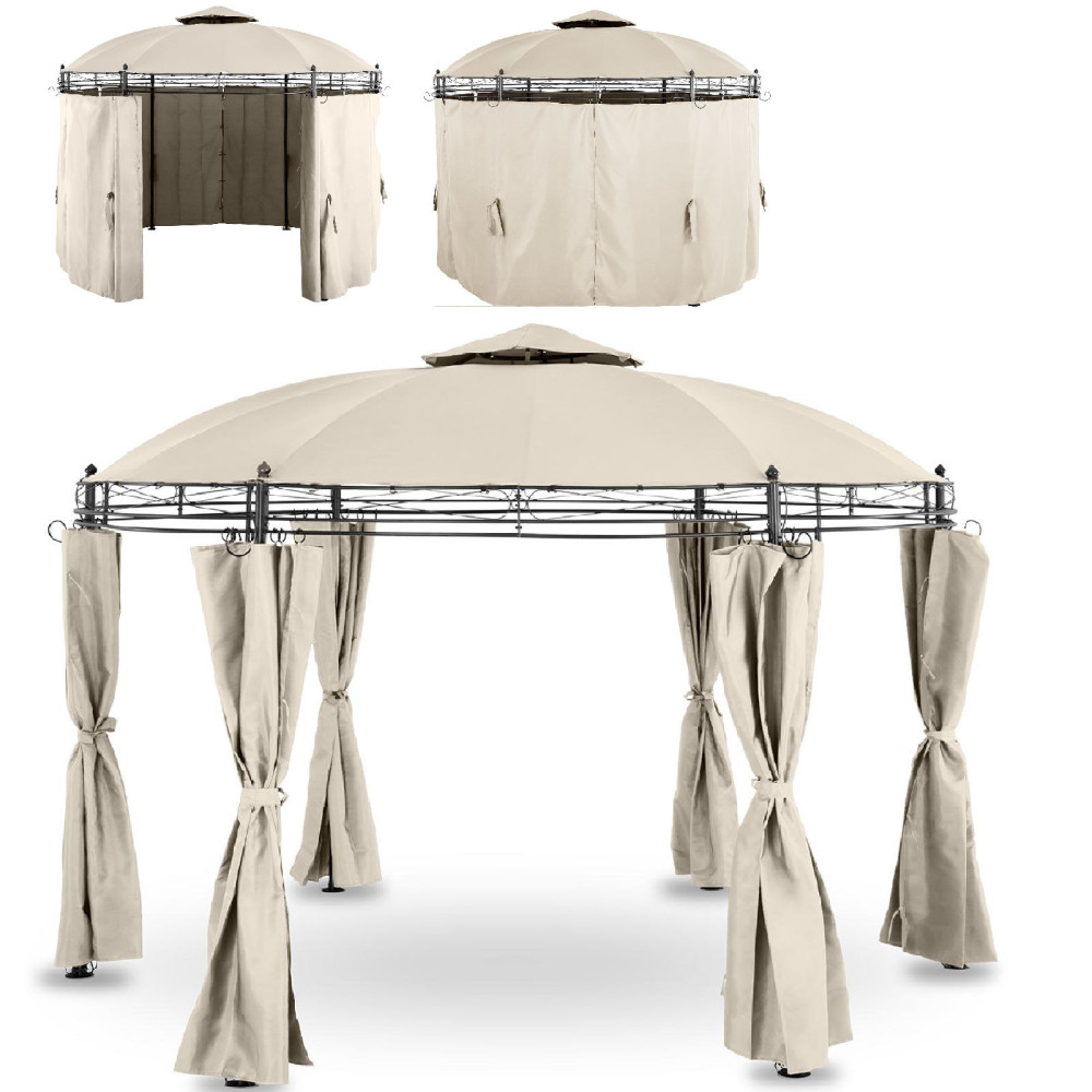 Dārza paviljons górana telts salocīts kārta ar sienām. 3,5 m krējums