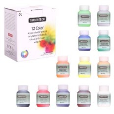 CARBY MIXI 12x 30ml 12 szín akril aerográfiákhoz Timbertech