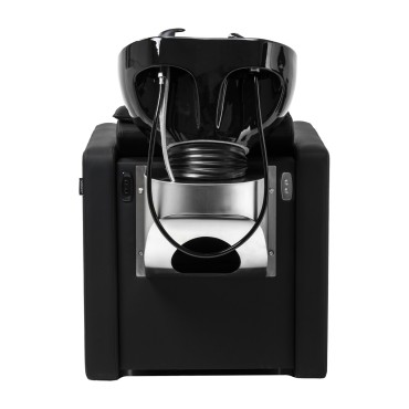 Gabbiano hairdressing wash unit Sylvia black — front view