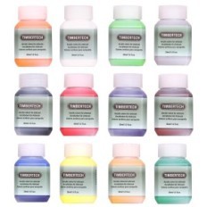 Mix-e 12x 30ml Pinturas 12 cores para Aerógrafos Acrílicos Timbertech