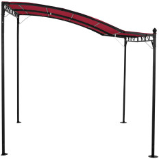Garden roofing Altana free-standing 2.6 x 3 x 2.5 m red