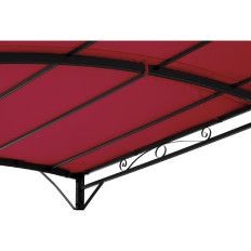 Trädgårdstak Altana fristående 2,6 x 3 x 2,5 m röd