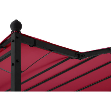 Garden roofing Altana free-standing 2.6 x 3 x 2.5 m red