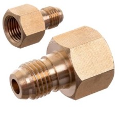 Reducción de hilo de 1/4 "en X 1 / 4SAE (7/16" UNF GZ) (para reducir el nitrógeno)