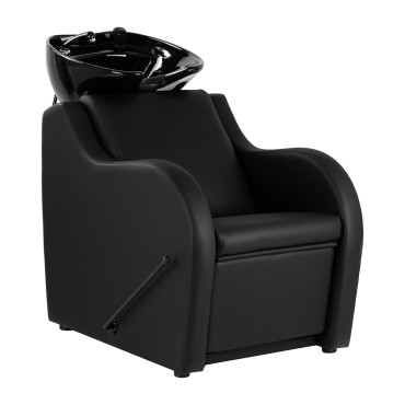 Unité de lavage coiffure Gabbiano Carmen noire — vue de face