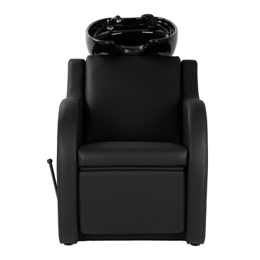 Gabbiano Carmen svart tvättenhet för frisörsalong — framsida