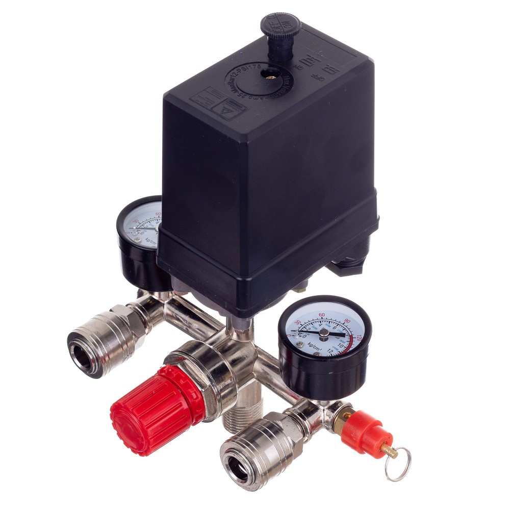 Drukschakelaar 1/2 inch tot compressor 3 fase 400v Presostat