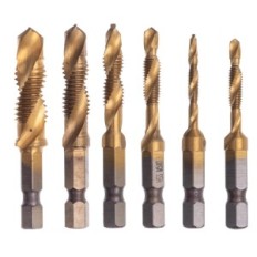 DN-F1284 HSS 6el thread drills. (Tytanowane)