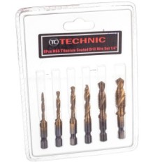 DN-F1284 HSS 6el Vlákna vrtáky. (Tytanowane)