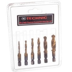 DN-F1284 HSS 6el Vlákna vrtáky. (Tytanowane)