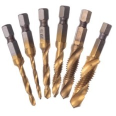 DN-F1284 HSS 6el thread drills. (Tytanowane)
