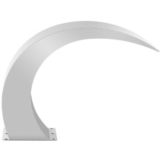 Cascata cascata de aço inoxidável para lagoa de jardim água curva 30cm