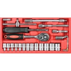 Kit utensile JC10001 1/4 "46cz. (- -)