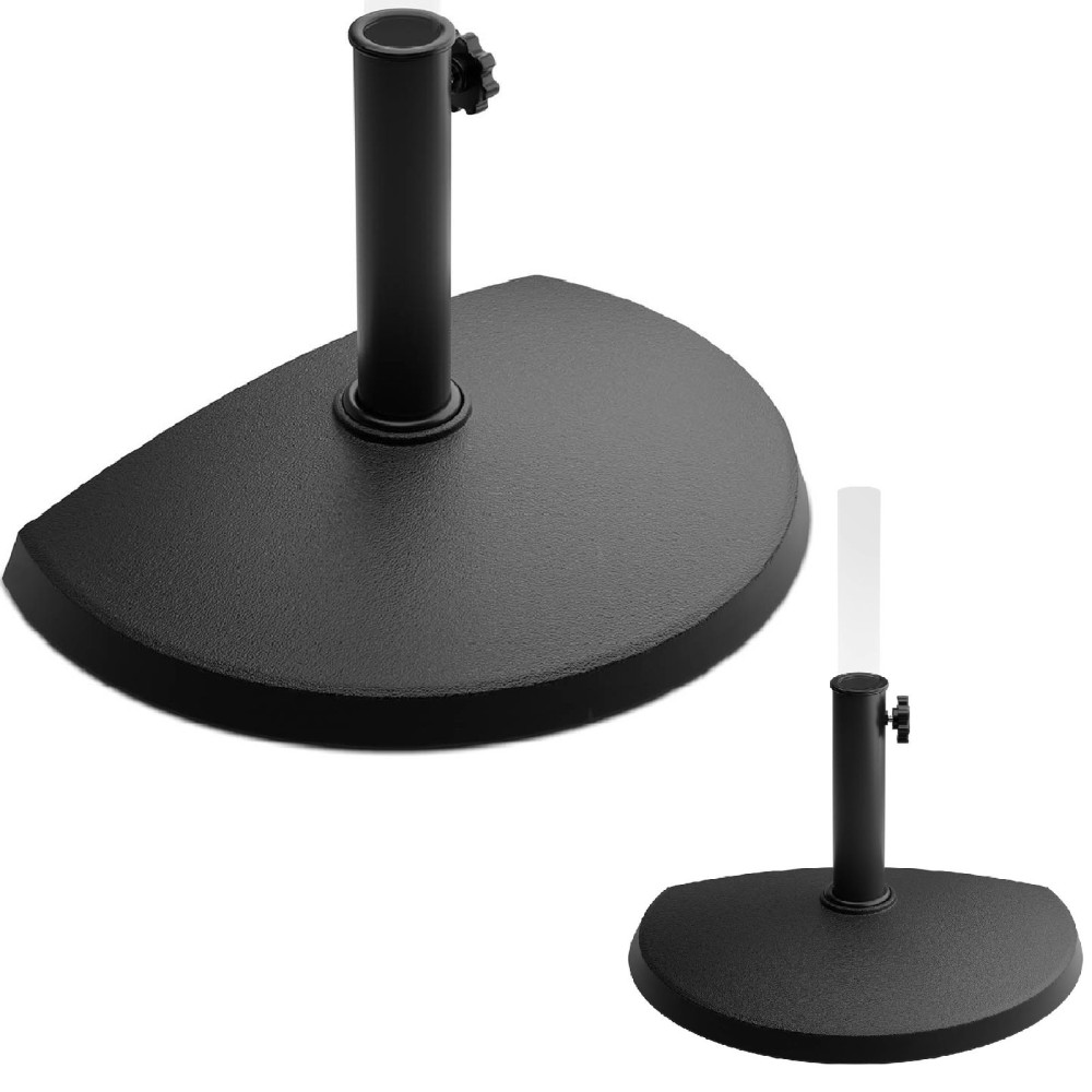 Base de support de poids pour parasol de jardin en demi-cercle. Base de support de poids pour parasol de jardin en demi-cercle.