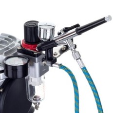 Aerograph kompressor for aerograph + aerograph av malingsrørene. Kit