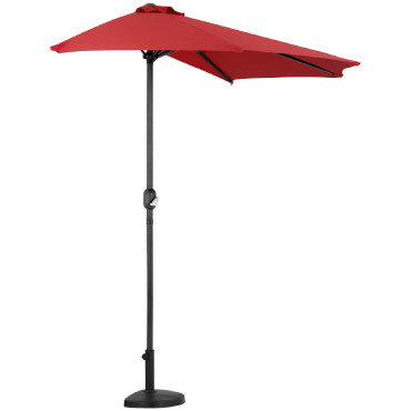 Base de support de poids pour parasol de jardin en demi-cercle.