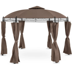 Garden Pavilion Górana tenda piegata con pareti. 3,5 m Brown