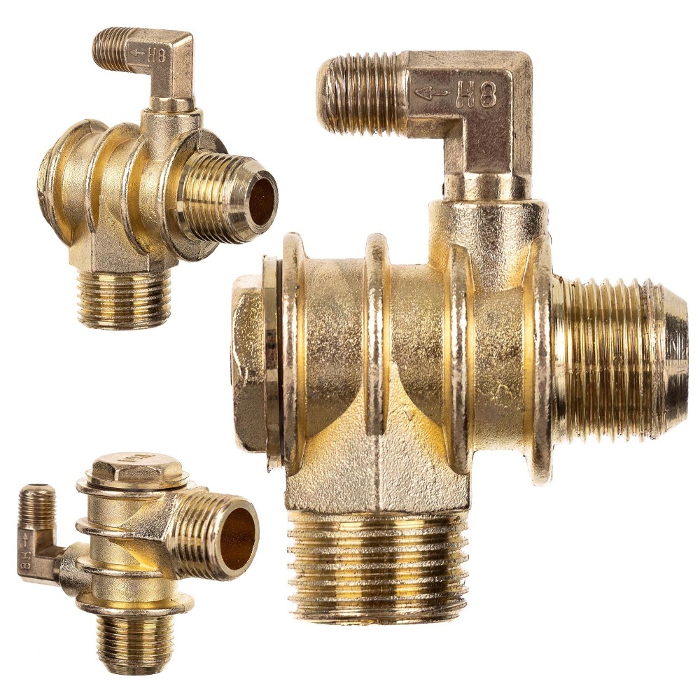 CVM10-02 Compresseur Reprise de reproche 1/2 "de la collection. X 3/4" -16uns avec le genou de m10x1