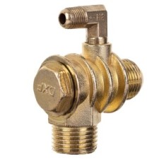 CVM10-02 Zawór zwrotny sprężarki 1/2"Z zbior. x 3/4"-16UNS z kolankiem M10x1