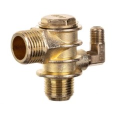 CVM10-02 Zawór zwrotny sprężarki 1/2"Z zbior. x 3/4"-16UNS z kolankiem M10x1