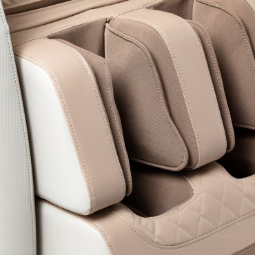 Masážne kreslo Sakura Prime 101 biele — detail opierky ruky