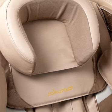 Fauteuil de massage Sakura Prime 101 blanc — gros plan tête