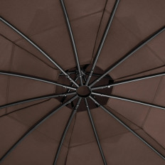 Garden pavilion Górana tent folded round with walls. 3.5 m brown