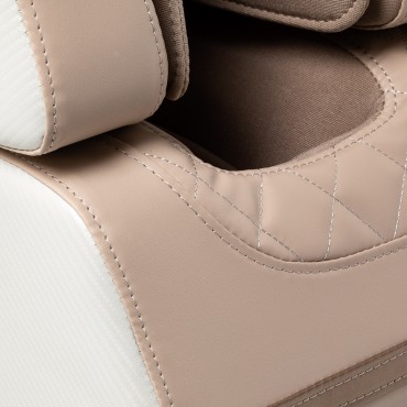 Masážne kreslo Sakura Prime 101 biele — detail opierky ruky