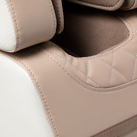 Sakura Prime 101 massage chair white — close-up of the armrest
