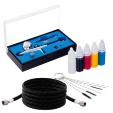 Kompressor AS-186 Original Fengda Cylinder 3L + Aerographer Wężyk Brush Paint Brush