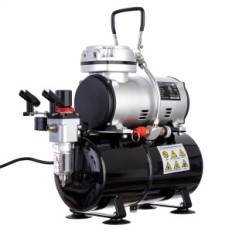 Compressore AS-186 Cilindro originale Fengda 3L + Aerografo wężyk pennello pennello