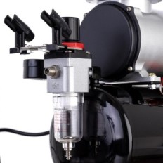 Kompressor AS-186 Original FengDA silinder 3L + Aerographer Wężyk harja värvi harja