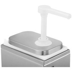 Dispenser Dispenser til saucer med en rustfrit stålpumpe 2 l