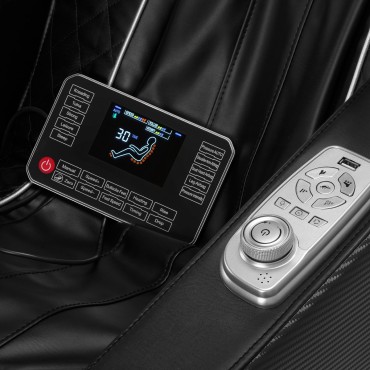 Sakura Prime 101 silla de masaje negra — detalle de los controles