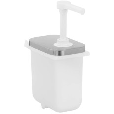Dispenser Dubbele Dispenser voor sauzen met een roestvrijstalen pomp 2 x 2 l