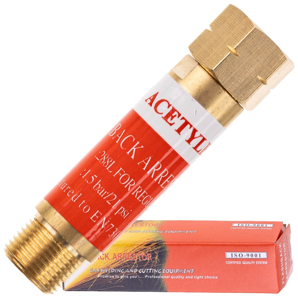 Propan 3/8 acyetlen fusholden osigurač? LH - za 1,5 bar plamenik