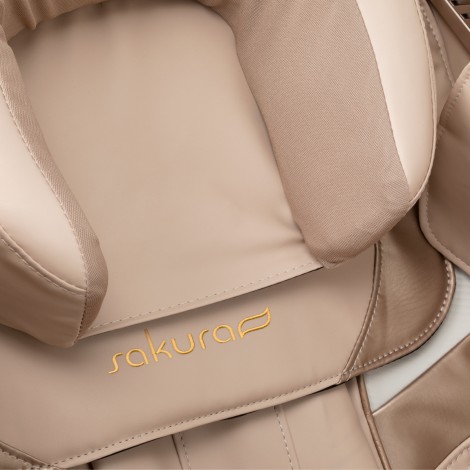 Sakura Prime 108 masszázsfotel fehér — közeli kép az ülésről