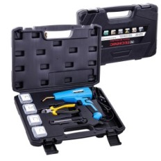 Saldatrice di plastica con 400 graffette e ferri da stiro set completo