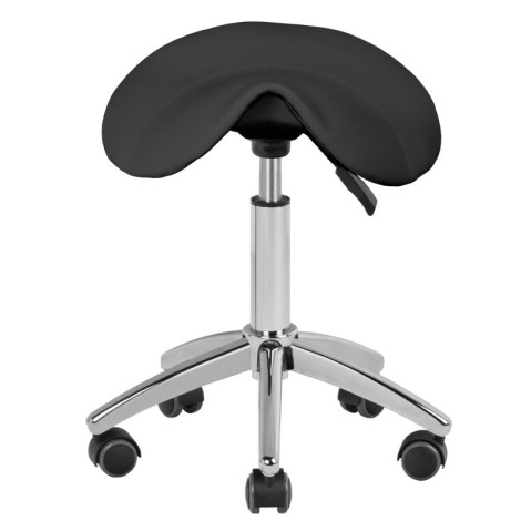 Kosmetik-Hocker AM-302 schwarz — Vorderansicht