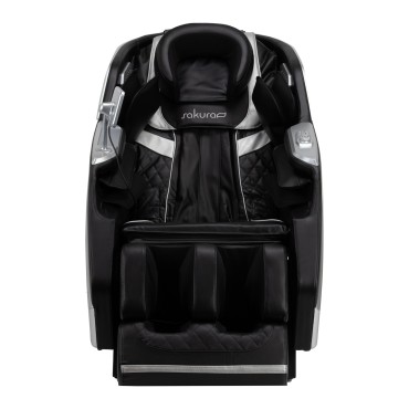 Fauteuil de massage Sakura Prime 108 noir — vue de face