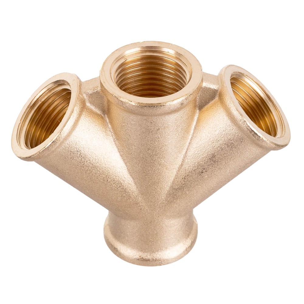 Distributor 3x 1/2 pneumatic tee "Brass compressor compressor