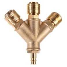 Vzduchový pneumatický distributor. Osobní automobily. Mosazné deky 1/2