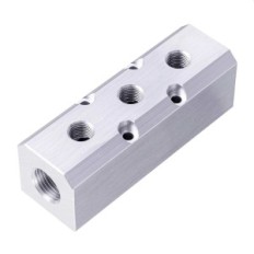 Compresseur de compresseur Alu Distributeur 3x 1/4 pneumatique "2x 1/2"