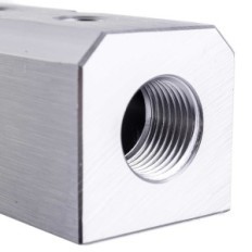 Pneumatinė separatoriaus juosta 5x 1/4 "2x 1/2" ALU kompresoriaus kompresorius