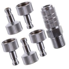 Connettori rapidi per tubo flessibile aerografo 6x 1/8