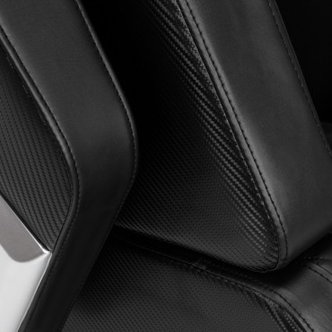 Fauteuil de massage Sakura Prime 108 noir — gros plan assise