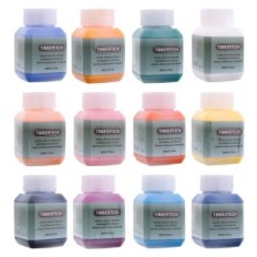 Mix-II peintures 12x 30 ml 12 couleurs pour aérographies acryliques Timbertech