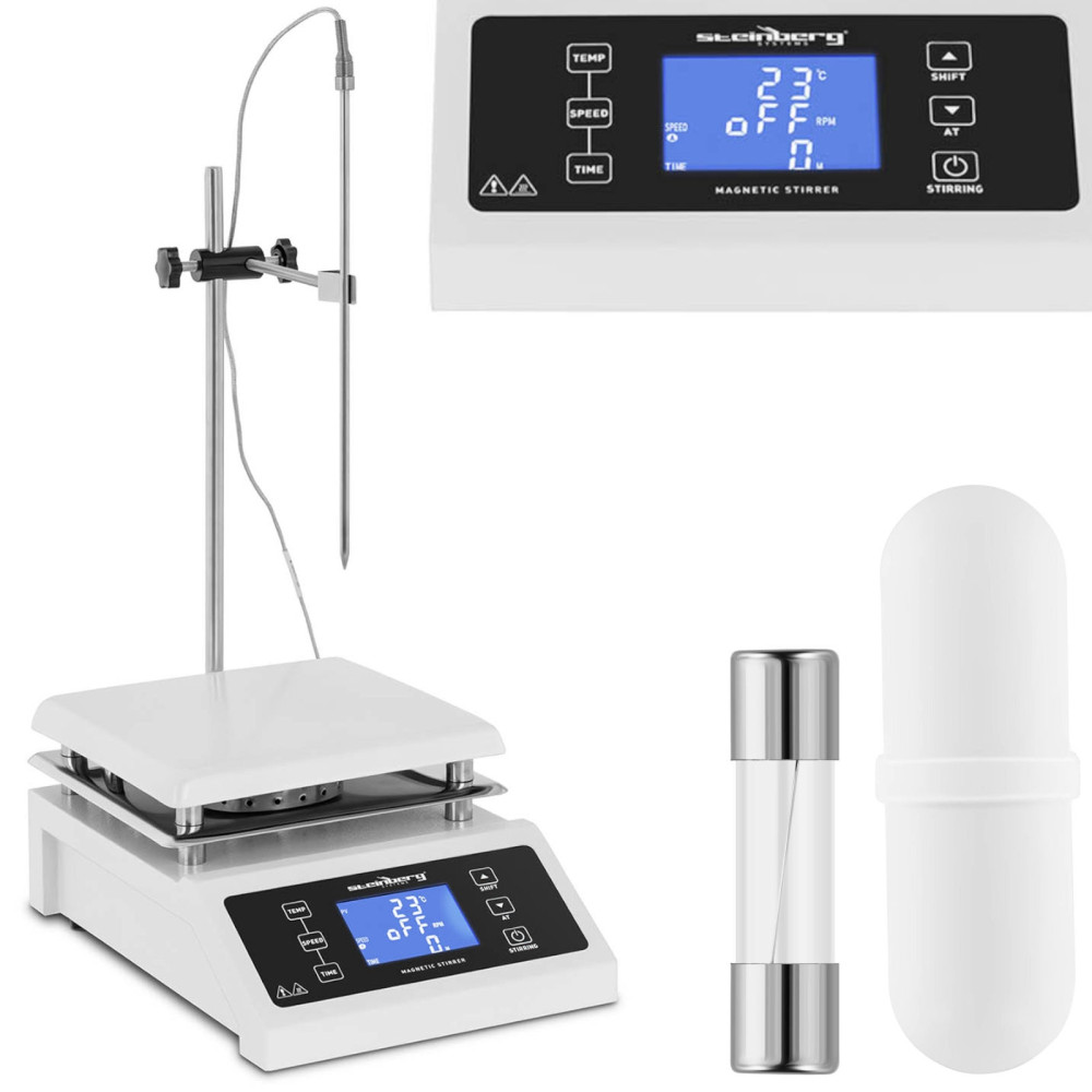 Magnetic Stirrer Laboratory + Stativ med Timer 350DEG C 2000 RPM
